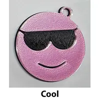 Emoji Keyring fun kids teenager bag tag keychain zip tag