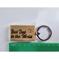 Best Mum / Dad in the world Keyring Mothers day present / Fathers Day Gift