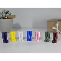 Welly Boot Gardening Themed Keyring with Tassle and clasp