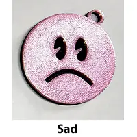 Emoji Keyring fun kids teenager bag tag keychain zip tag