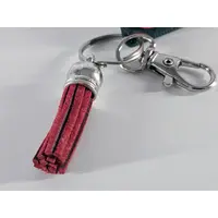 MARRY ME Keyring with Heart Motif and Red Tassle