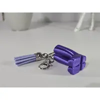 Welly Boot Gardening Themed Keyring with Tassle and clasp