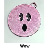 Emoji Keyring fun kids teenager bag tag keychain zip tag