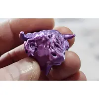 Highland Cow Keyring with Tassle and Clip