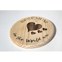 Best Mum in the world wooden coaster | Ideal mothers day gift | Birthday or Christmas present