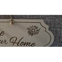 Welcome to our home Plaque / Sign Classic Design