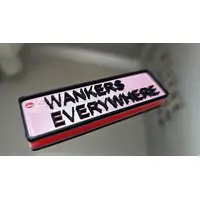 Wankers Everywhere Adult Explicit Inappropriate Rude Keyring NSFW