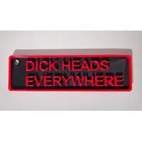 DICK HEADS EVERYWHERE Adult Keyring Funny Rude Keyring