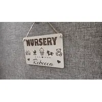 Nursery Door Sign | Plaque With Bedside Table or Shelf Option