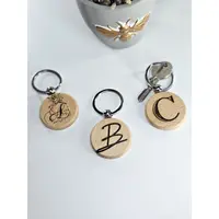 Personalised Keyring Choice of Font Party Bag fillers Wedding Favours