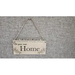 Congratulations on your New Home Decorative Sign / Plaque