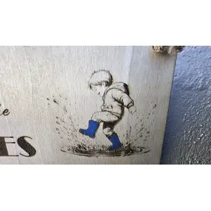 When Life Gives You A Rainy Day Play In The Puddles Decorative Sign Plaque