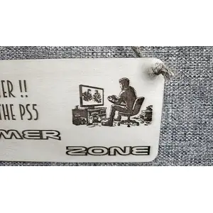 Dad Gamer Plaque Do NOT Enter Dads on the PS5 Playstation Gamer
