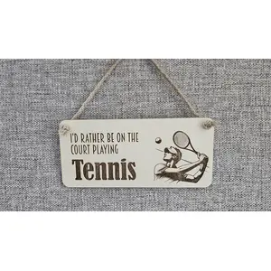Tennis Themed Decorative Sign | Plaque