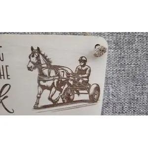 Trotting Themed Decorative Sign | Plaque Pony and Trap