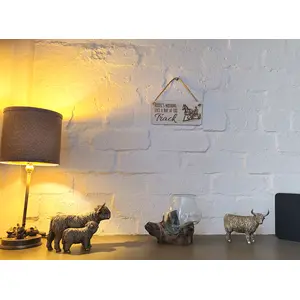 Trotting Themed Decorative Sign | Plaque Pony and Trap