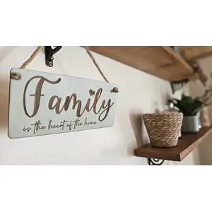 Family is the Heart of the Home Decorative Sign | Plaque