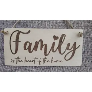 Family is the Heart of the Home Decorative Sign | Plaque