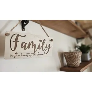 Family is the Heart of the Home Decorative Sign | Plaque