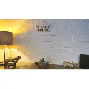 LOVE Me Love My DOGS | English Bulldog | Decorative Wooden Sign | Plaque