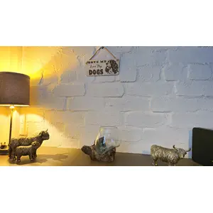 LOVE Me Love My DOGS | Springer Spaniel | Decorative Wooden Sign | Plaque