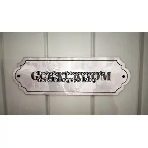 Toilet Door Decorative Sign | Plaque | Elegant Design