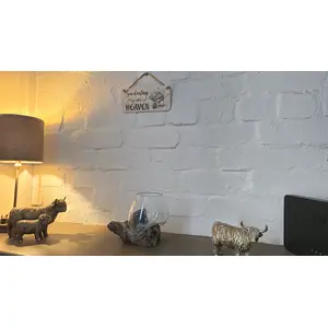 Gardening My idea of Heaven Decorative Sign | Wooden Plaque | Gardening Gift