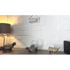 Gardening Decorative Sign | Plaque | Gardening is my Therapy With Wheel Barrow and Flowers