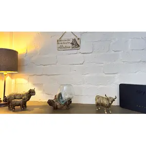 Alsatian wall plaque with There is no love like the love of an Alsatian