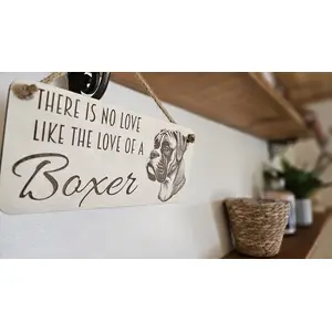 Boxer Dog Decorative Signs and Plaques