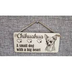 Tan Haired Chihuahua Decorative Signs and Plaques
