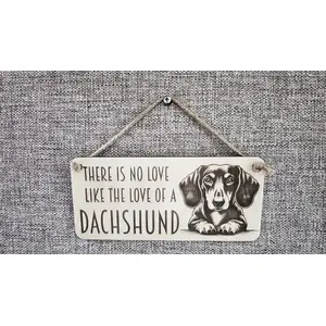 Decorative Dachshund Sign / Plaque / Personalised Option