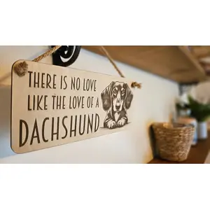 Decorative Dachshund Sign / Plaque / Personalised Option