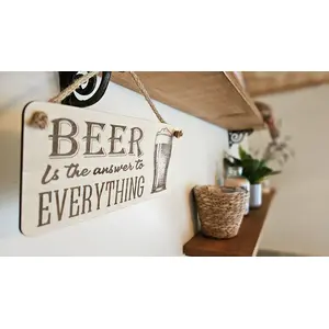 Beer is the Answer Decorative Sign / Plaque