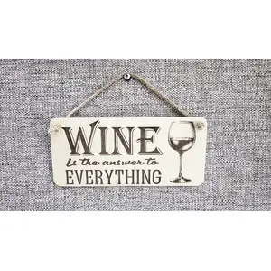 WINE Retro Bar & Pubshed Style Plaque / Sign