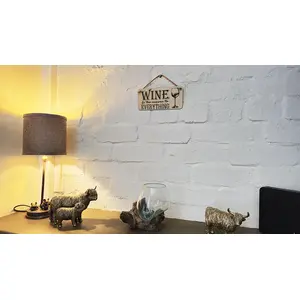 WINE Retro Bar & Pubshed Style Plaque / Sign