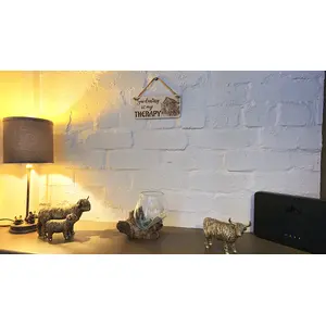 Gardening Decorative Sign | Plaque | Gardening is my Therapy With Potting Shed and Potting Table