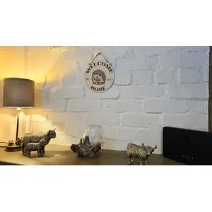 Welcome to our Home Cute Hedgehog Decorative Sign