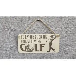 Decorative Golfing Themed Sign | Plaque