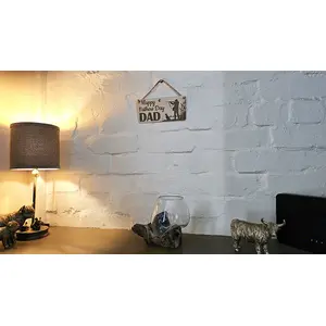 Happy Fathers Day DAD Shooting Themed Decorative Gift Plaque