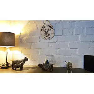 Schnauzer Welcome to our Home Decorative Sign Plaque