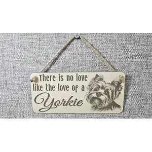 Yorkie Decorative Sign | Plaque