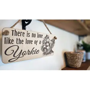 Yorkie Decorative Sign | Plaque