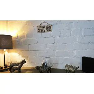 Yorkie Decorative Sign | A House Is Not A Home Without A Yorkie Plaque