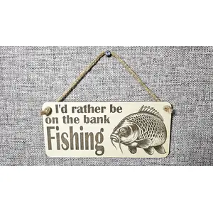 Fishing Themed Decorative Sign | Plaque | Carp Fishing