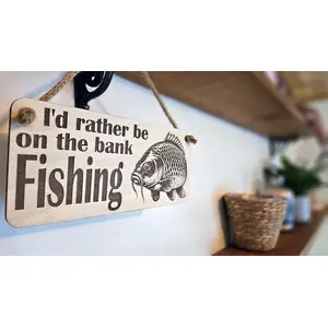 Fishing Themed Decorative Sign | Plaque | Carp Fishing