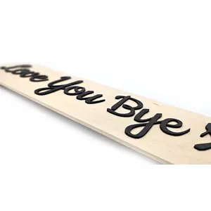 Love You Bye X Decorative Hanging Wall Door Porch Plaque / Sign