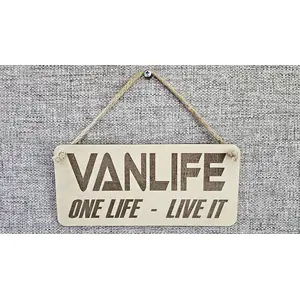 Vanlife Wall Sign Wooden Decorative Plaque