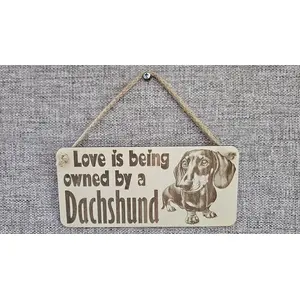 Dachshund Sign | Plaque | Personalised Option | Gifts