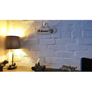 Highland Cow Welcome Sign Decorative Plaque With 3D Raised Lettering